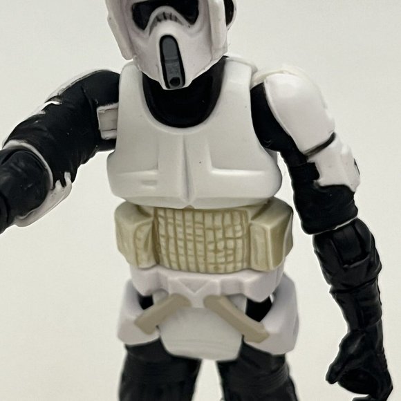 2005 Star Wars Hasbro Saga Collection Imperial Biker Scout Trooper Figure Weapon - Picture 3 of 16